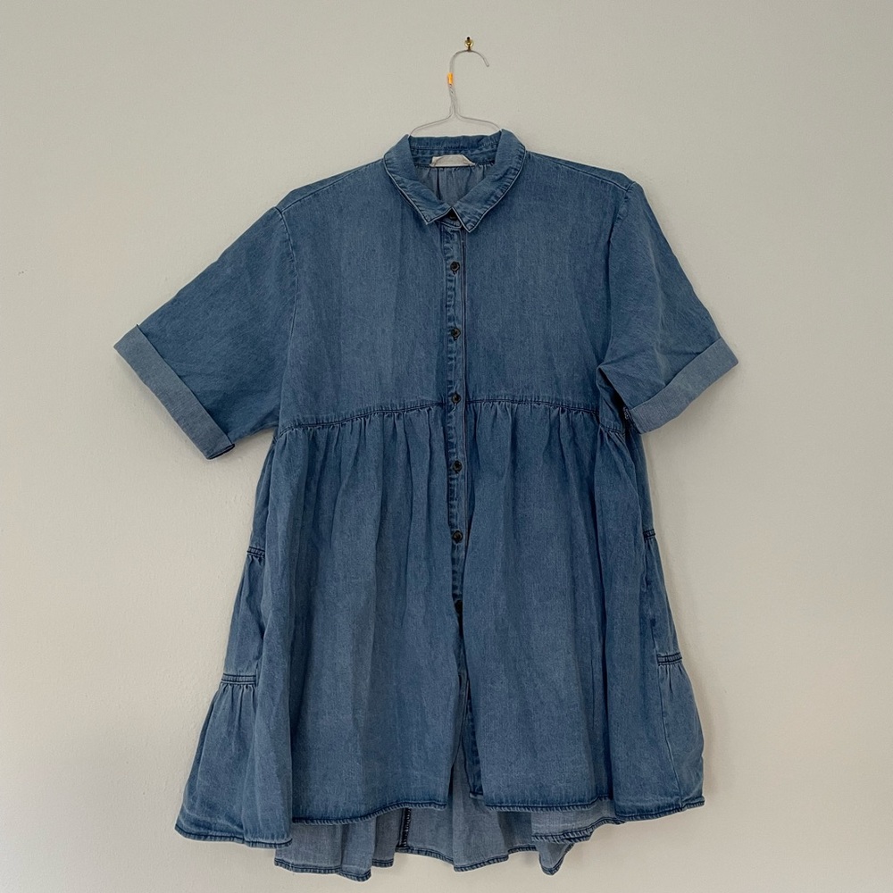 Denim babydoll Mini dress